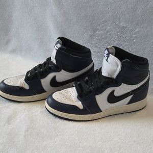 Nike Black and White High-Top Athletic Shoes